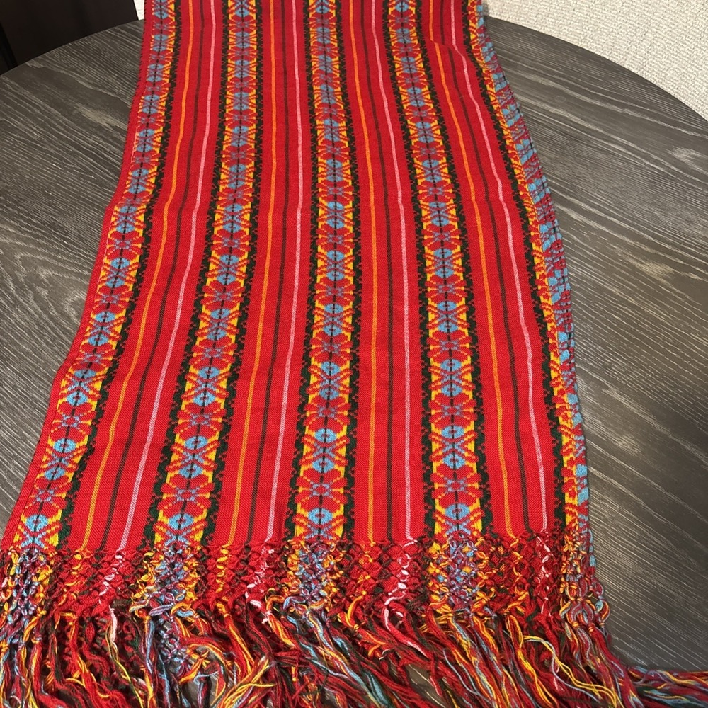 Doula Mexican Rebozo Labor Shawl Runner L 6ft Long
